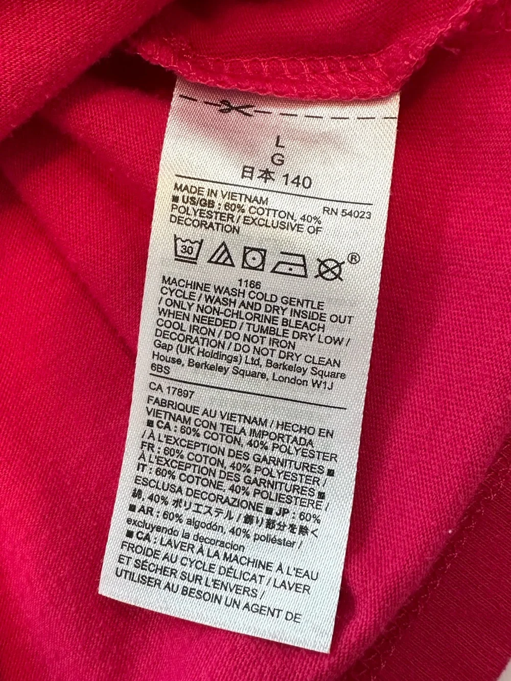Girls Long Sleeve Graphic Tee Shirt Set Pink & Navy GapKids & Peek Girls Size 10